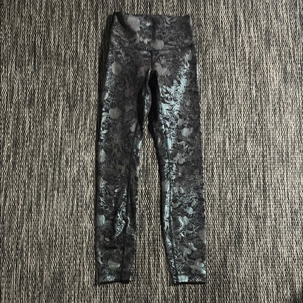 Lululemon Wunder Train Legging High Rise Tight 25.5" *Foil Limited Edition Sz 2